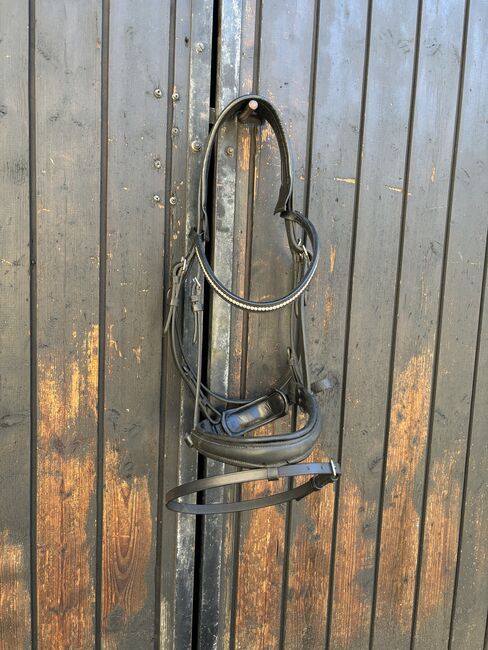 Schwedisches Zaumzeug mit abnehmbaren Sperriemen (+ Sperriemenschlaufe), Claridge House Schwedisches Zaumzeug , Iris, Reithalfter, Oberdorf bei Thannhausen