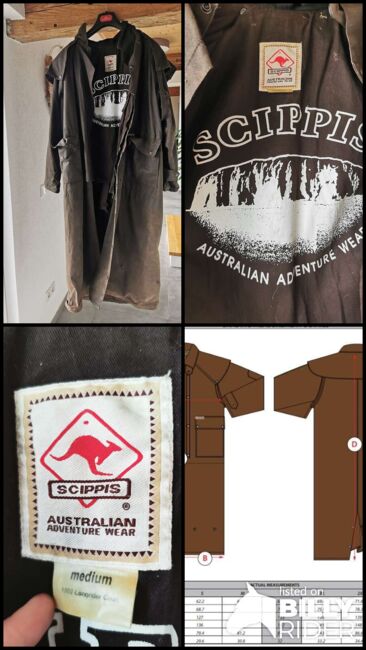 Scippis Oilskin Mantel - Regenreitmantel, Wachsmantel, Regenmantel - Größe M, Scippis Longrider Coat, Hermine S., Kurtki jeździeckie męskie, Groß Sankt Florian, Image 6