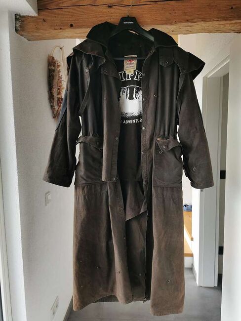 Scippis Oilskin Mantel - Regenreitmantel, Wachsmantel, Regenmantel - Größe S, Scippis Longrider Coat, Hermine S., Kurtki jeździeckie i kamizelki, Groß Sankt Florian, Image 2