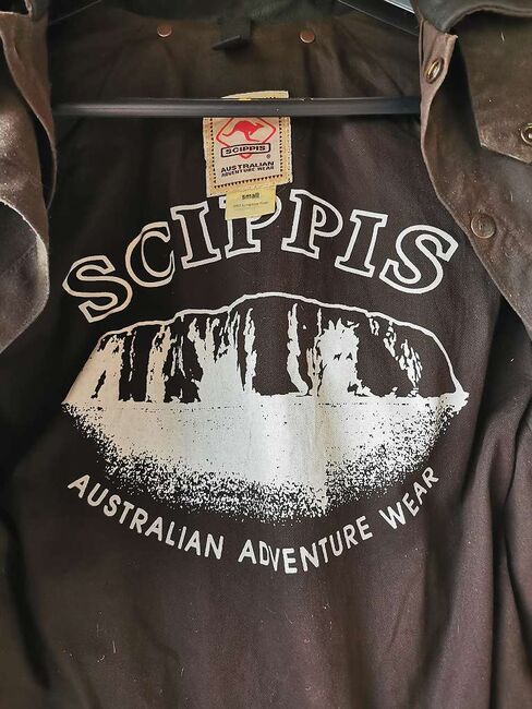Scippis Oilskin Mantel - Regenreitmantel, Wachsmantel, Regenmantel - Größe S, Scippis Longrider Coat, Hermine S., Kurtki jeździeckie i kamizelki, Groß Sankt Florian, Image 3