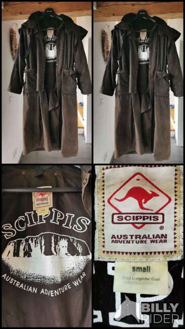 Scippis Oilskin Mantel - Regenreitmantel, Wachsmantel, Regenmantel - Größe S, Scippis Longrider Coat, Hermine S., Kurtki jeździeckie i kamizelki, Groß Sankt Florian, Image 7