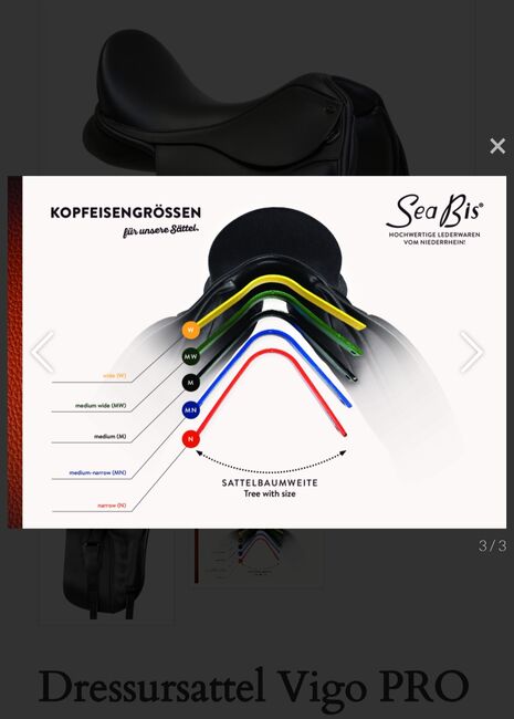 Seabis Vigo Pro, Seabis Vigo Pro, Anke, Dressursattel, Augsburg, Abbildung 12