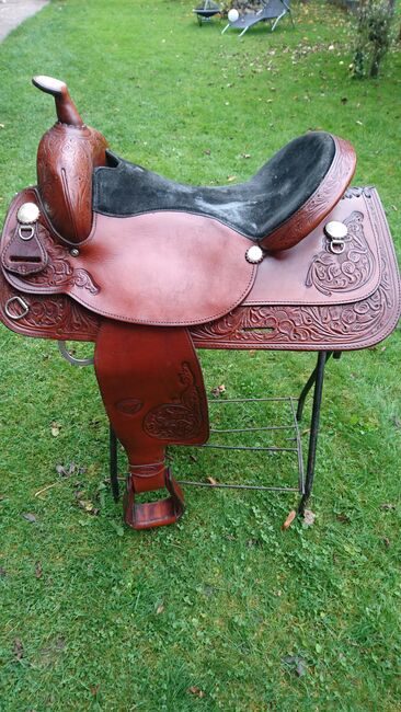 Verkaufe meinen geliebten Westernsattel von Hereford Brand Tex Tan, Hereford Brand Tex Tan, Toni Hans, Western Saddle, Warngau