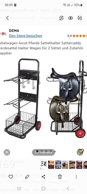 Sattelwagen Ascot original verpackt, STABILO Sattelwagen Ascot, Wellendorf Marina, Tack Room & Stable Supplies, Theodor Storm str.3, Image 3