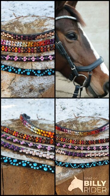 Set DIY Stirnriemen und austauschbare Farbkombinationen, Handgemacht, Jule, Browbands, Image 6