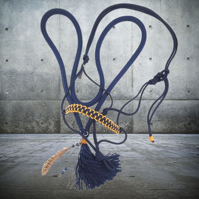 SET Knotenhalfter mit weichem Halsring handgefertigt Warmblut, Maya (Swisshorseshop), Halters, Frauenfeld