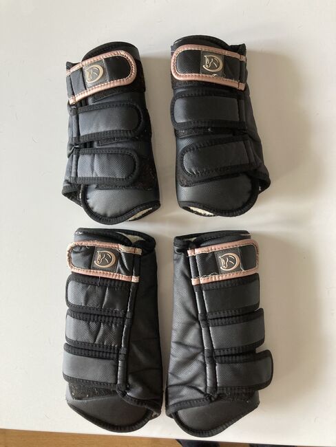 4er Set Gamaschen schwarz WB Riders Deal Riders Choice Fell Warmblut, Riders Deal / Riders Choice, Nicole, Tendon Boots, Frankfurt 