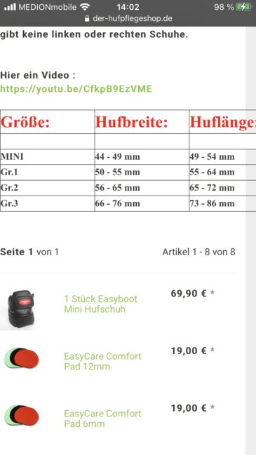 Shetty Hufschuhe Gr., Equine Fusion, Wenecia, Hoof Boots & Therapy Boots, Villingendorf , Image 3