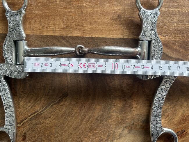 Showbit Shank Snaffle inkl. Kinnkette, Barbara Morgenroth , Horse Bits, Scheßlitz, Image 3