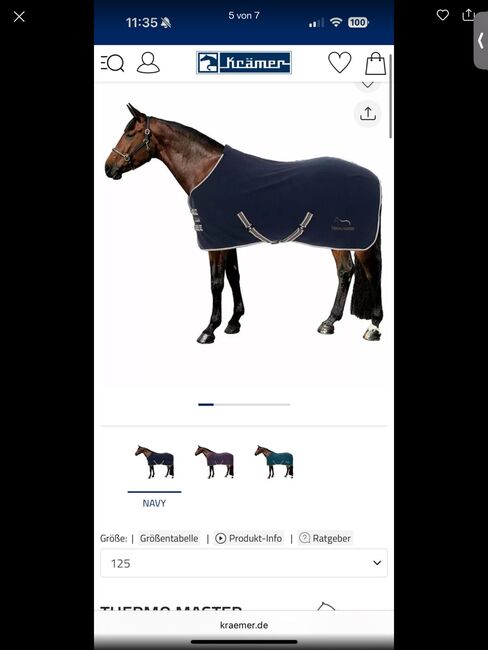 Showmaster Active fleece rug Abschwitzdecke Krämer 125, Showmaster Active fleece rug , Luisa S., Horse Blankets, Sheets & Coolers, Dortmund, Image 5