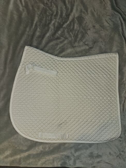 Showmaster Schabracke Dressur weiß 1x gebraucht, Showmaster, Nicole, Dressage Pads, Anderlingen