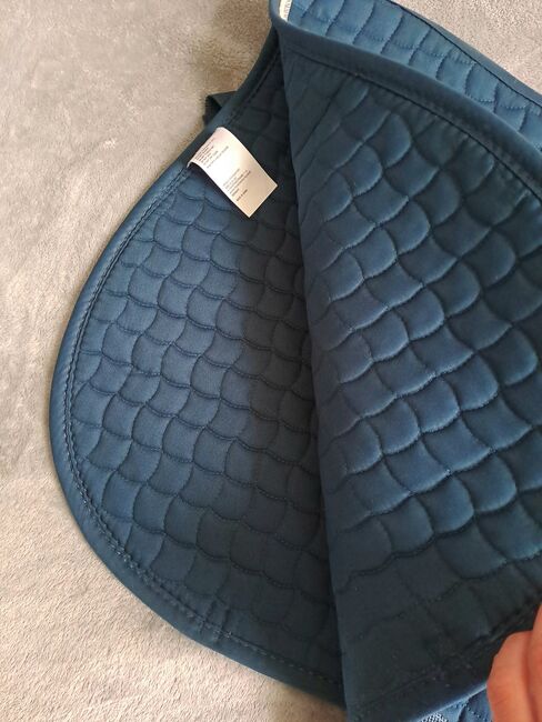 Showmaster Schabracke Basic-Deluxe Wb/Vs Petrol-Blau NEU, L.T., Dressage Pads, Kahla, Image 2