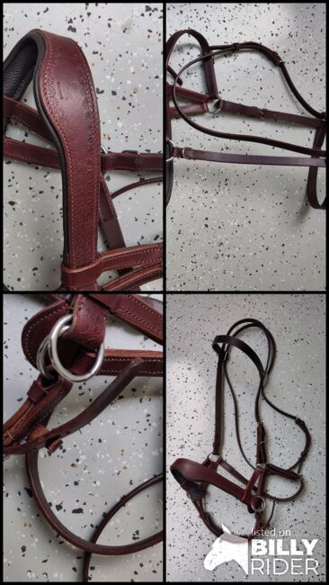 Sidepull Leder rotbraun WB, Bitless bridle Reitershop  Sidepull "Amber" WB rotbraun , Frauke Morgenroth, Bitless Bridles, Norderstedt, Image 8