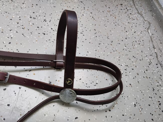 Sidepull Leder rotbraun WB, Bitless bridle Reitershop  Sidepull "Amber" WB rotbraun , Frauke Morgenroth, Bitless Bridles, Norderstedt, Image 6