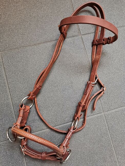 Sidepull aus feinem Harnessleder, Profi Tack Sidepull, Christine Sohr, Bitless Bridles, Köln, Image 5