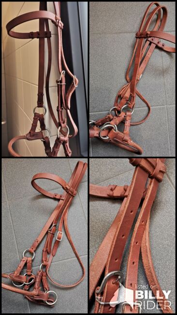 Sidepull aus feinem Harnessleder, Profi Tack Sidepull, Christine Sohr, Bitless Bridles, Köln, Image 6