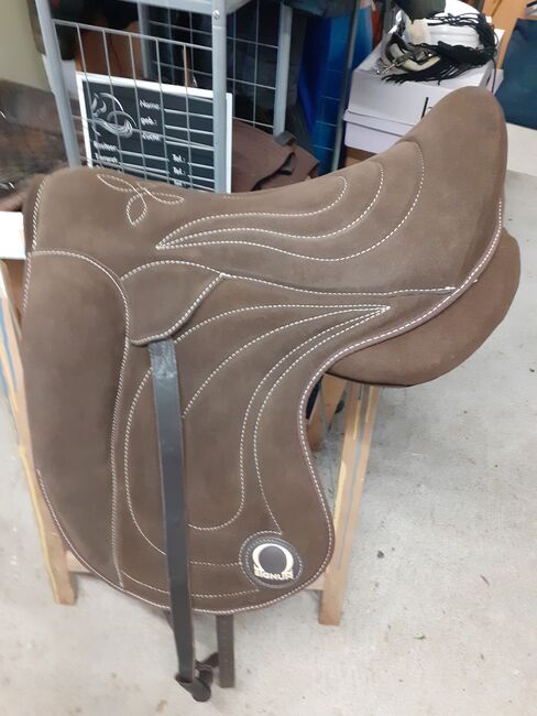 Signum Paddle&Klettkissen&Fitting System Bundle( Schoko,Größe L), Signum Signum Paddle,incl.Klettkissen,Fitting System und Monosteigbügelriemen, Daniela Stutz, Treeless Saddle, Möckmühl