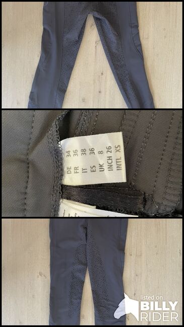 Silikonvollbesatzreithose High Waist Glitter Design 2.0 - Größe 34 - Dark Grey - Neu, RidersChoice Silikonvollbesatzreithose High Waist Glitter Design 2.0, Julia, Breeches & Jodhpurs, Weilheim, Image 4