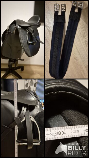 VS Sattel 17,5 Zoll mit Zubehör, EHL Vielseitigkeit, Iris Lellig, Siodła wszechstronne, Konz, Image 25