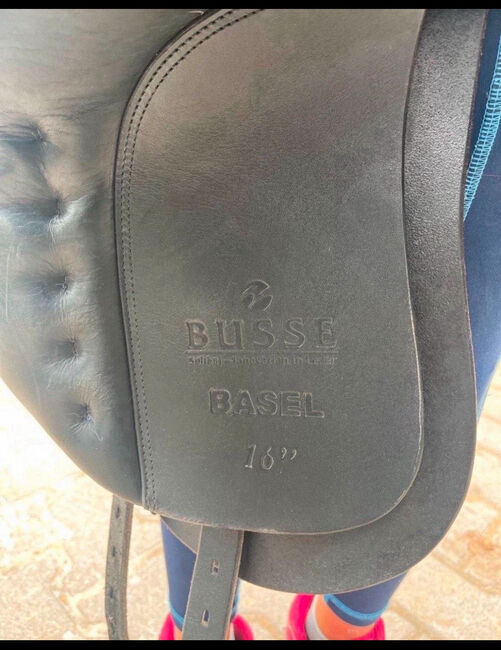 Ponysattel Dressursattel Sattel schwarz Busse Basel 16 Zoll, Busse Basel, SV, Siodła ujeżdżeniowe, Kronach, Image 4