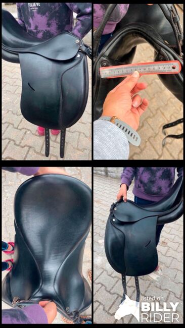 Ponysattel Dressursattel Sattel schwarz Busse Basel 16 Zoll, Busse Basel, SV, Siodła ujeżdżeniowe, Kronach, Image 6