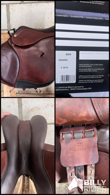 Springsattel Equiline 17 Zoll 2 Jahre alt, Equiline  E5 + extra Ausstattung , Jessica , Siodła skokowe, Achern , Image 9