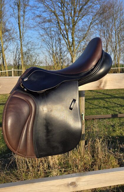 Kentaur Onyx Springsattel 17,5" – top gepflegt, schwarz-braun, Kentaur Onyx, Sandra S., Siodła skokowe, Buxtehude