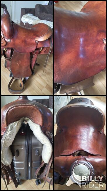 Westernsattel 16" / Arbeits-/ Roping-Sattel / mit Patina, Unbekannt  1795, Birgit, Siodło westernowe , Leipzig, Image 10