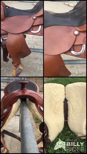 Neuwertiger Westernsattel MJ Western Art Saddlery, MJ Western Art Saddlery  Custom Made ( Allroundsattel), Katja Jud, Siodło westernowe , Metzingen, Image 10