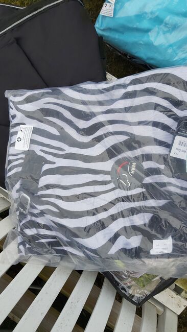 Gr. 135 HKM Ride on Fley Sheet Zebra neu, HKM Riding Fly Sheet, Katrin , For Horses, Tornesch , Image 3