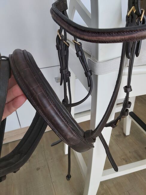 Gr. VB Trense braun Showhorses dezent Verziert, Showhorses, Katrin , Bridles & Headstalls, Tornesch , Image 3