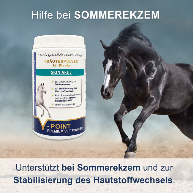 SKIN Aktiv – Premium Kräuterpulver für Pferde, V-POINT VP-KP-SKIN-500-1, V-POINT premium pet food GmbH, Horse Feed & Supplements, Hausmannstätten, Image 2