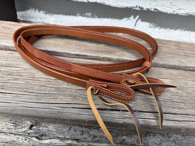 Leder Split Reins Westernzügel braun Lederzügel, Chris , Pozostałe, Hohenburg 