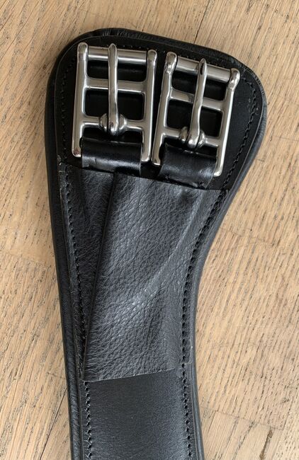 Busse Leder Sattelgurt, 85cm, Busse Curved-DR, Kiwi, Popręgi, Erftstadt