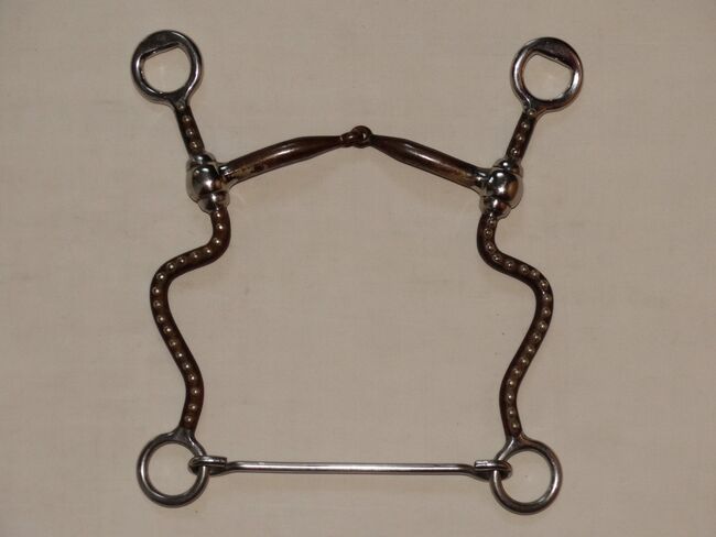 Snaffel Bit with Shanks 13,5cm lange Sweet Iron Anzüge mit Dots & Abstandhalter, Anne, Horse Bits, Wahrenholz