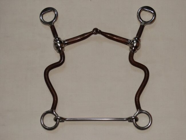 Snaffel Bit with Shanks 13,5cm lange Sweet Iron Anzüge mit Dots & Abstandhalter, Anne, Horse Bits, Wahrenholz, Image 2