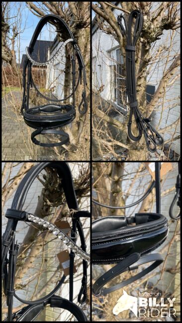 Trense mit Glitzer und Lack Heinick mit Zügeln WB neu, Heinick, Julia, Bridles & Headstalls, Verl, Image 5