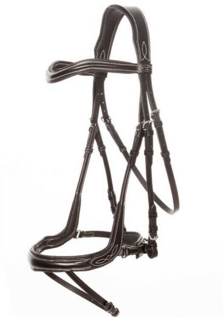 Trense schwarz VB WB Ivy IR Plus Kavalkade integrierter Sperriemen Micklem, Kavalkade , Marie, Bridles & Headstalls, Kerken, Image 4