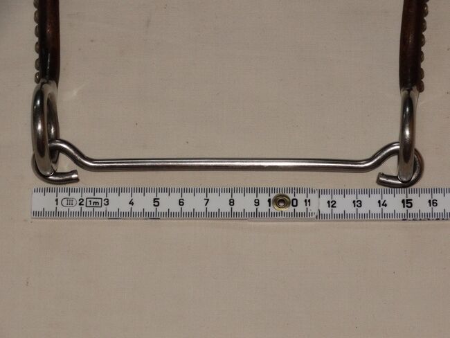 Snaffel Bit with Shanks 13,5cm lange Sweet Iron Anzüge mit Dots & Abstandhalter, Anne, Horse Bits, Wahrenholz, Image 6