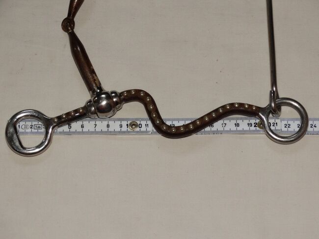 Snaffel Bit with Shanks 13,5cm lange Sweet Iron Anzüge mit Dots & Abstandhalter, Anne, Horse Bits, Wahrenholz, Image 7