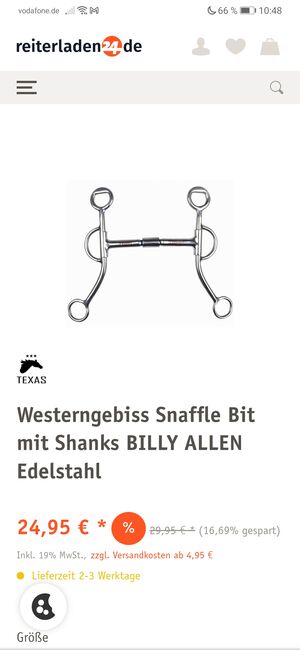 Snaffle Bit 14,5 cm, Snaffle Bit , Nadine , Horse Bits, Nemsdorf-Göhrendorf, Image 5