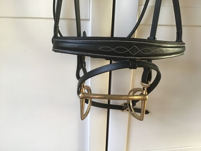 Trense schwarz-Messing, Gr. Cob/Araber, Ariane, Bridles & Headstalls, Bad Dürkheim , Image 2