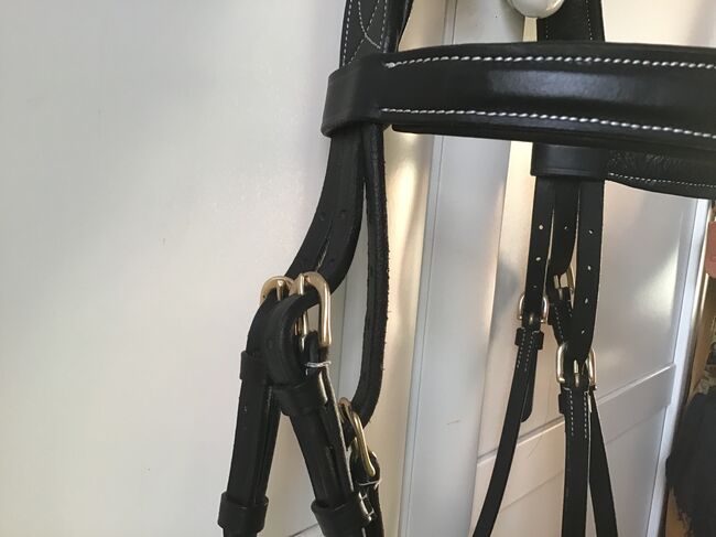 Trense schwarz-Messing, Gr. Cob/Araber, Ariane, Bridles & Headstalls, Bad Dürkheim , Image 4