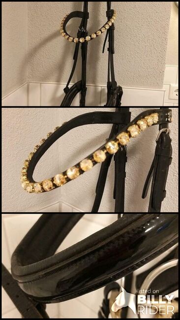 Trense, Lack, Strass, WB Full, Ludovica , Bridles & Headstalls, Eggenstein-Leopoldshafen, Image 4