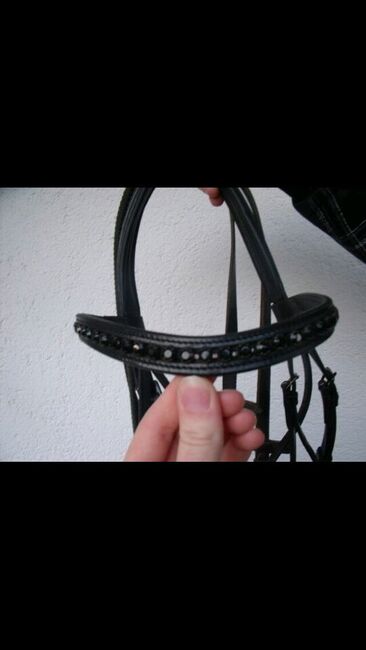 Trense mit schwarzen Diamantenstirnband, Sandra , Bridles & Headstalls, Sankt Wolfgang