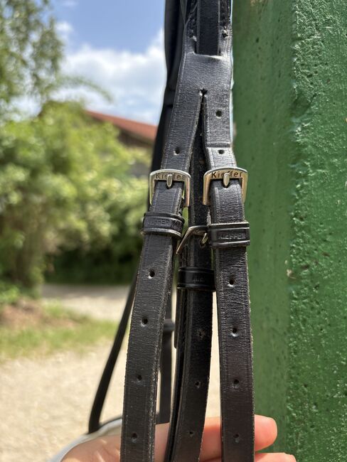 Trense Kiefer in schwarz mit Lack, Größe Warmblut (WB), Kiefer, Lara , Bridles & Headstalls, Zolling, Image 3