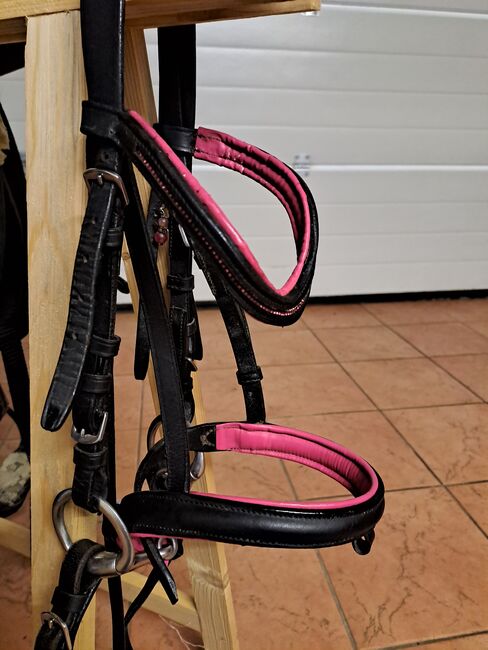 Trense shetty pink unterlegt mit Gebiss, Jara, Bridles & Headstalls, Eggermühlen, Image 3