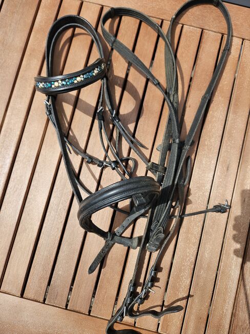 Trense Gr. COB mit schickem Stirnriemen, Jutta, Bridles & Headstalls, Homburg