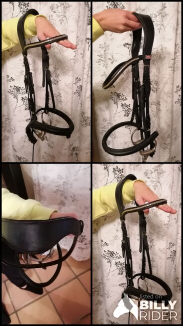 Trense schwarz Leder full, Krämer gekauft WB/full, Kerstin Kehrer-Höhe, Bridles & Headstalls, Niefern-Öschelbronn, Image 8