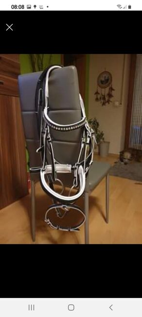 Trense VB/WB schwarz, weiß unterlegt, Manuela Huber , Bridles & Headstalls, Rosenheim, Oberbayern